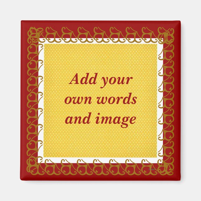 Créez votre propre aimant (canneberge) (Devant)