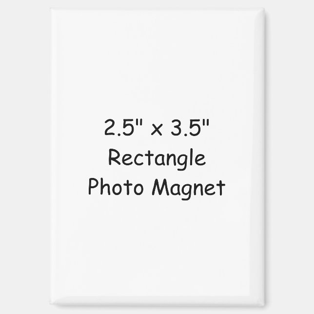 Créez Votre Propre Aimant Photo Rectangle (Recto)