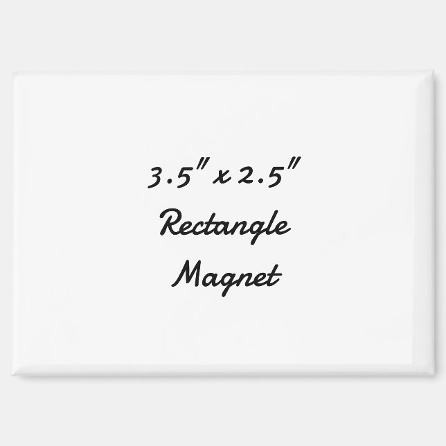 Créez Votre Propre Aimant Rectangulaire (Recto)
