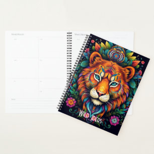 Créez votre propre animal tribal floral tigre tote