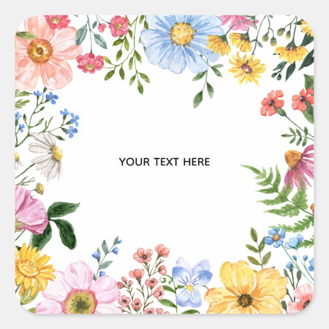 Créez votre propre autocollant floral (Devant)
