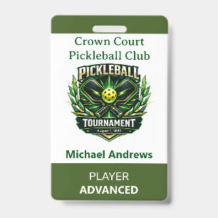 Créez votre propre badge de tournoi de pickleball
