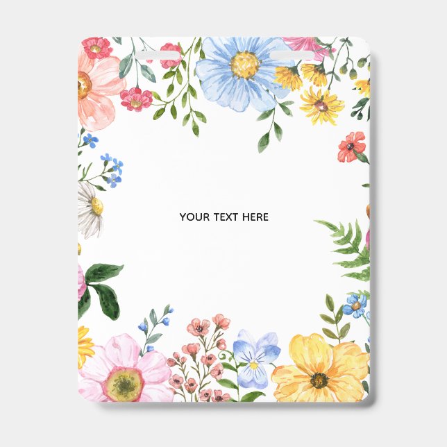 Créez votre propre badge floral (Avant)