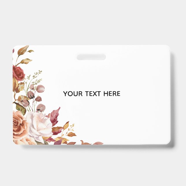 Créez Votre Propre Badge Floral (Avant)