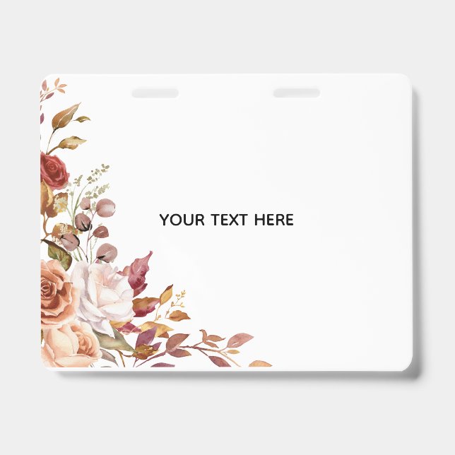 Créez Votre Propre Badge Floral (Avant)