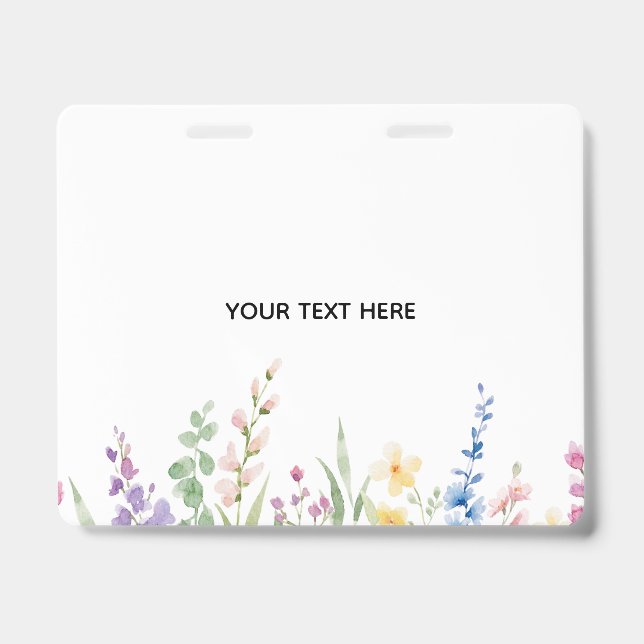 Créez Votre Propre Badge Floral (Avant)