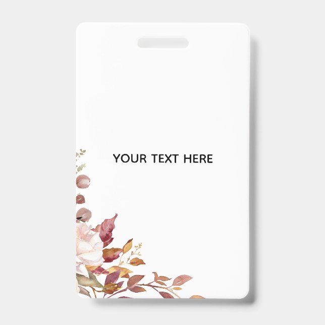 Créez Votre Propre Badge Floral (Avant)