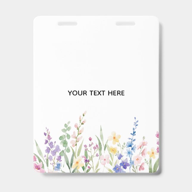 Créez Votre Propre Badge Floral (Avant)