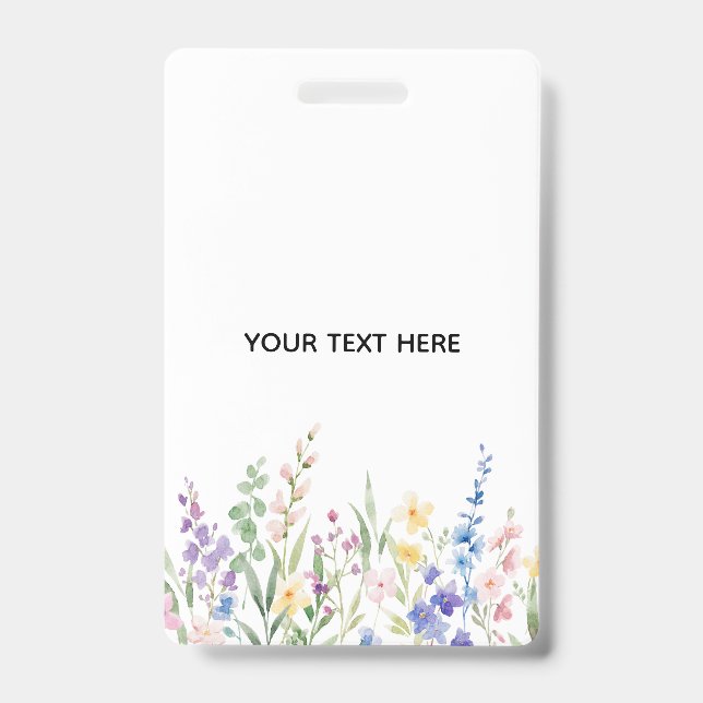 Créez Votre Propre Badge Floral (Avant)
