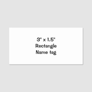 Créez votre propre badge nominatif rectangle de 7,