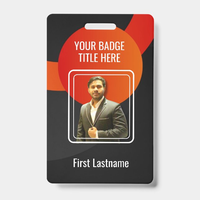 Créez votre propre badge photo et texte (Avant)