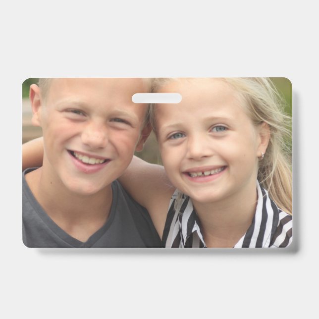 Créez votre propre badge photo horizontal (Avant)