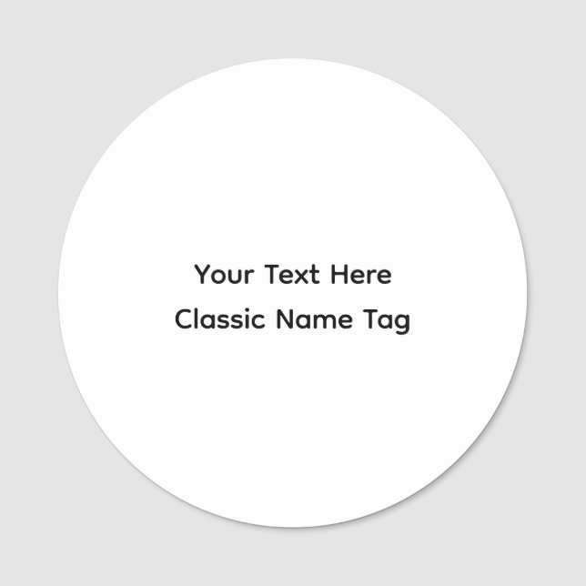Créez votre propre badge rond simple de 3" (Devant)