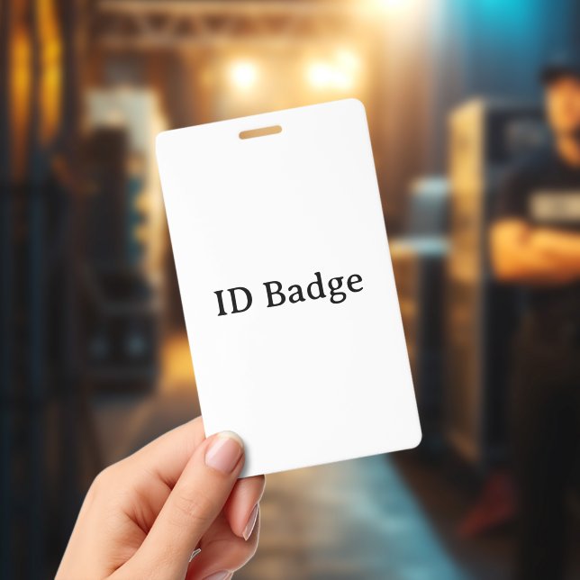Créez votre propre badge vertical simple en PVC 3" (Concert)