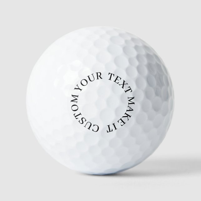 créez votre propre balle de golf de valeur profess (Recto)