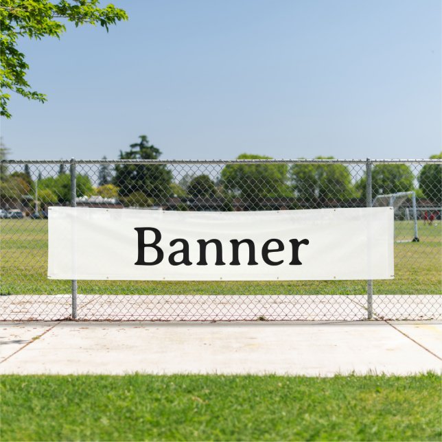 Créez votre propre bannière extérieure de 2,5' x 1 (En situation)