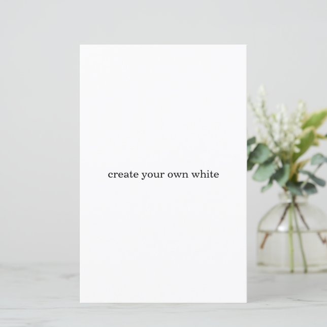 créez votre propre blanc  (Debout devant)