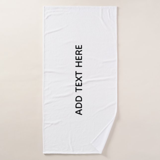 Créez votre propre blanc  (Serviette de bain)