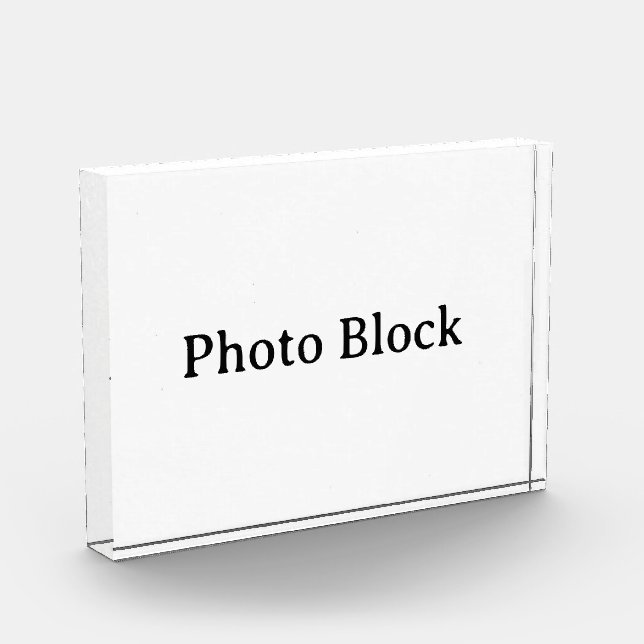 Créez Votre Propre Bloc Photo Horizontal 5" x 7" S (Gauche)