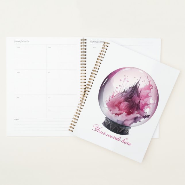 Créez votre propre boule de cristal rose (Devant avec enveloppe)