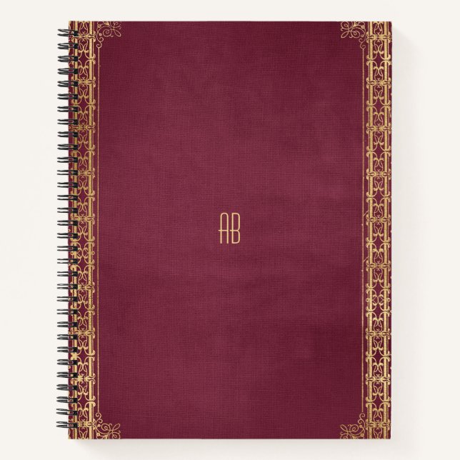 Créez votre propre cahier Fuchsia doré (Devant)