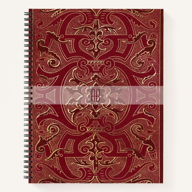 Créez votre propre cahier rouge chinois doré (Devant)