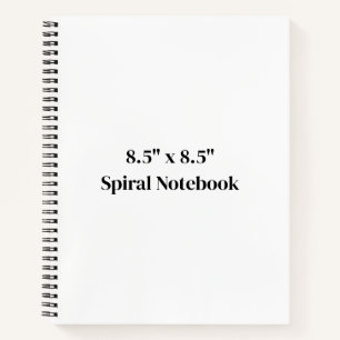 Créez votre propre cahier spiralé 21,5 x 21,5 cm