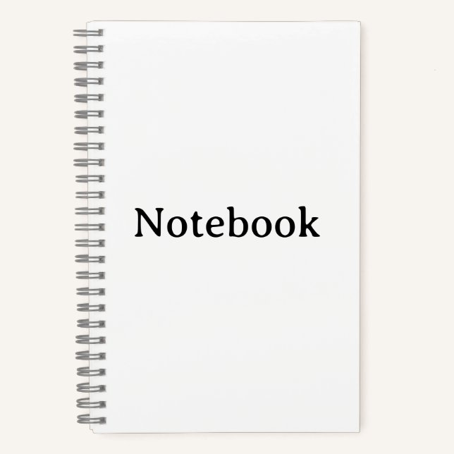 Créez votre propre cahier spirale Deluxe simple 5, (Recto)