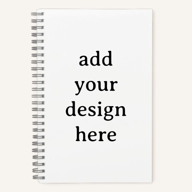 Créez votre propre cahier spirale Deluxe simple 5, (Recto)