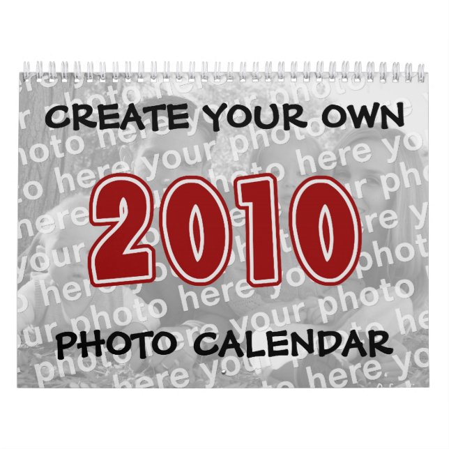 Créez votre propre calendrier 2010 de photo (Protection)