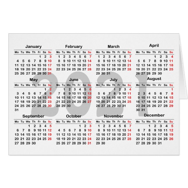 Créez votre propre calendrier 2021 (Devant Horizontal)