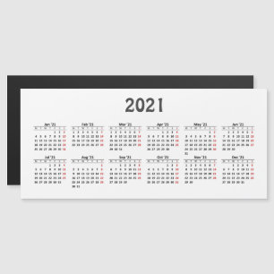 Créez votre propre calendrier 2021 Carte magnétiqu