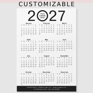 Créez votre propre calendrier de logo d'entreprise
