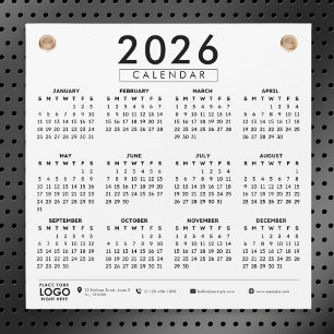 Créez votre propre calendrier de logo d'entreprise