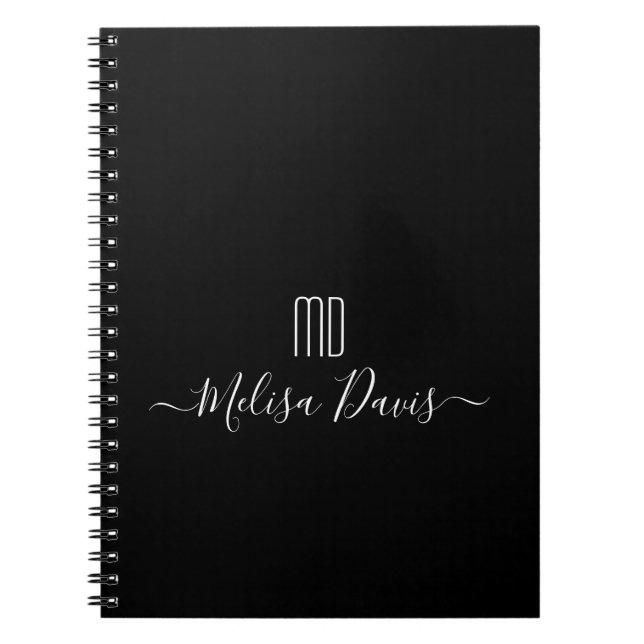 Créez votre propre Carnet photo spirale Monogramme (Devant)