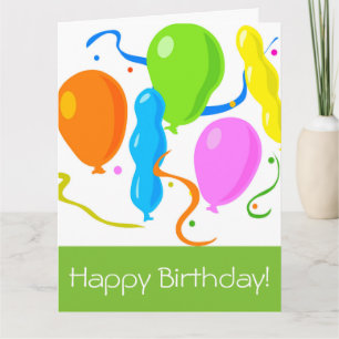 Créez votre propre carte d'anniversaire de ballons