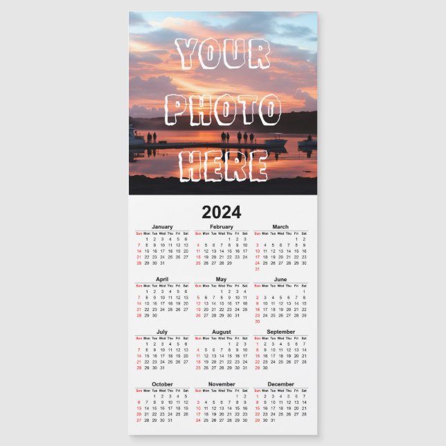 Créez votre propre carte de calendrier magnétique  (Devant)