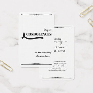 Créez votre propre carte de condoléances simple 3,