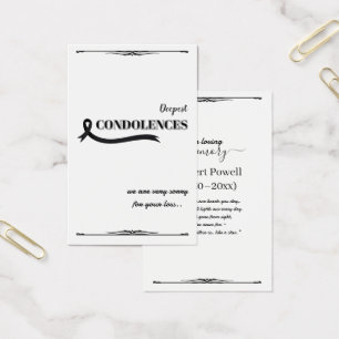 Créez votre propre carte de condoléances simple 3,