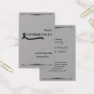 Créez votre propre carte de condoléances simple 3,
