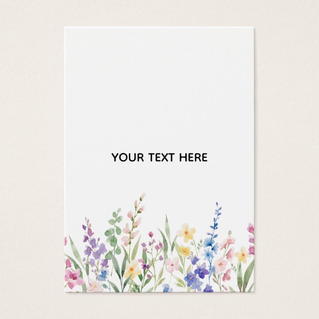 Créez votre propre carte de profil floral (Devant)