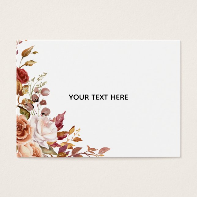 Créez votre propre carte de profil floral (Devant)