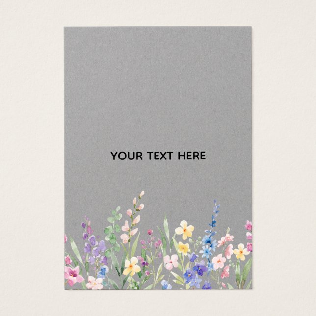 Créez votre propre carte de profil floral (Devant)
