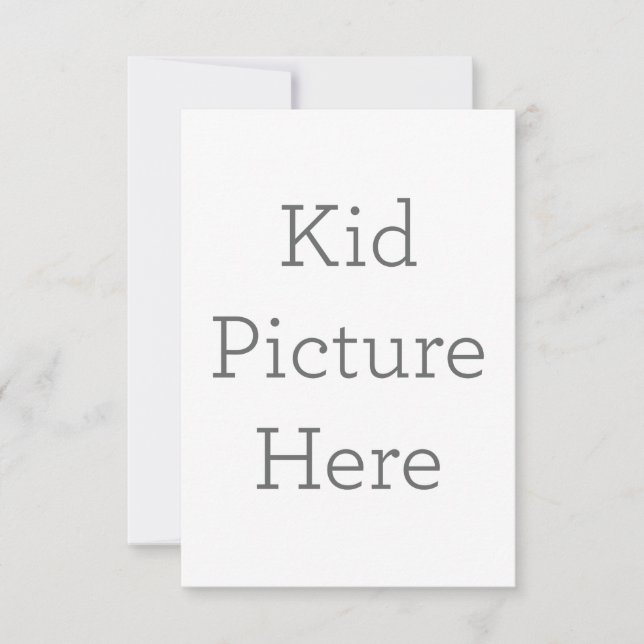 Carte de remerciements simple 8,9 cm x 12,7 cm (Devant)