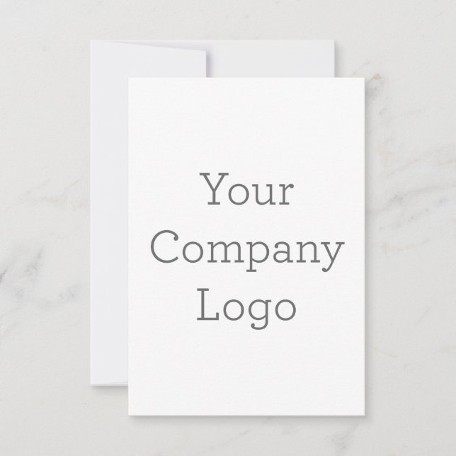 Carte de remerciements simple 8.9 cm x 12.7 cm (Devant)