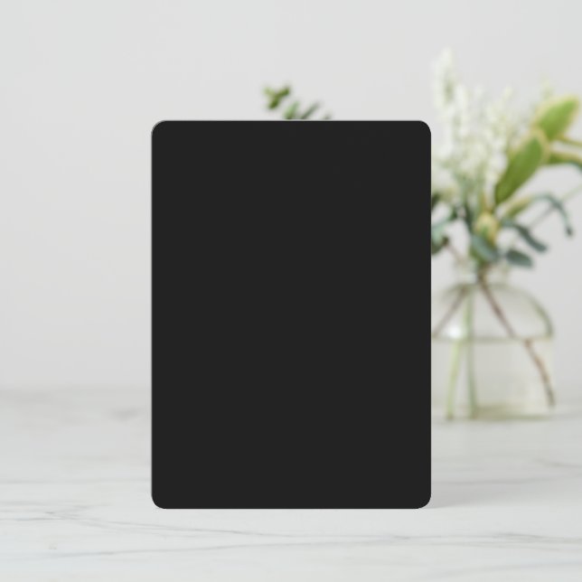 Créez votre propre Carte de remerciements noir per (Debout devant)