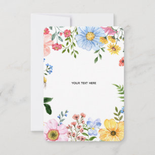 Créez votre propre carte de réponse florale