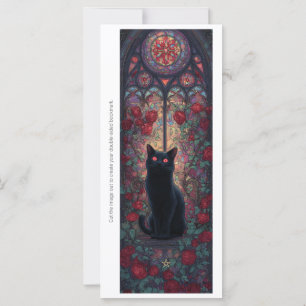 Créez votre propre carte de signet de chat noir my