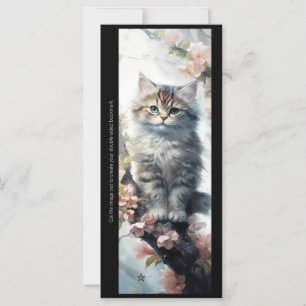 Créez votre propre carte de signet de chaton rayé
