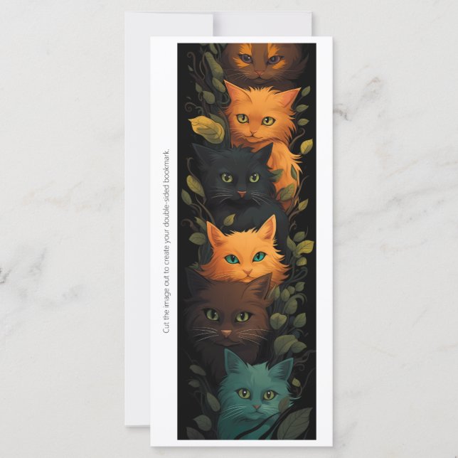 Créez votre propre carte de signet de chatons myst (Devant)